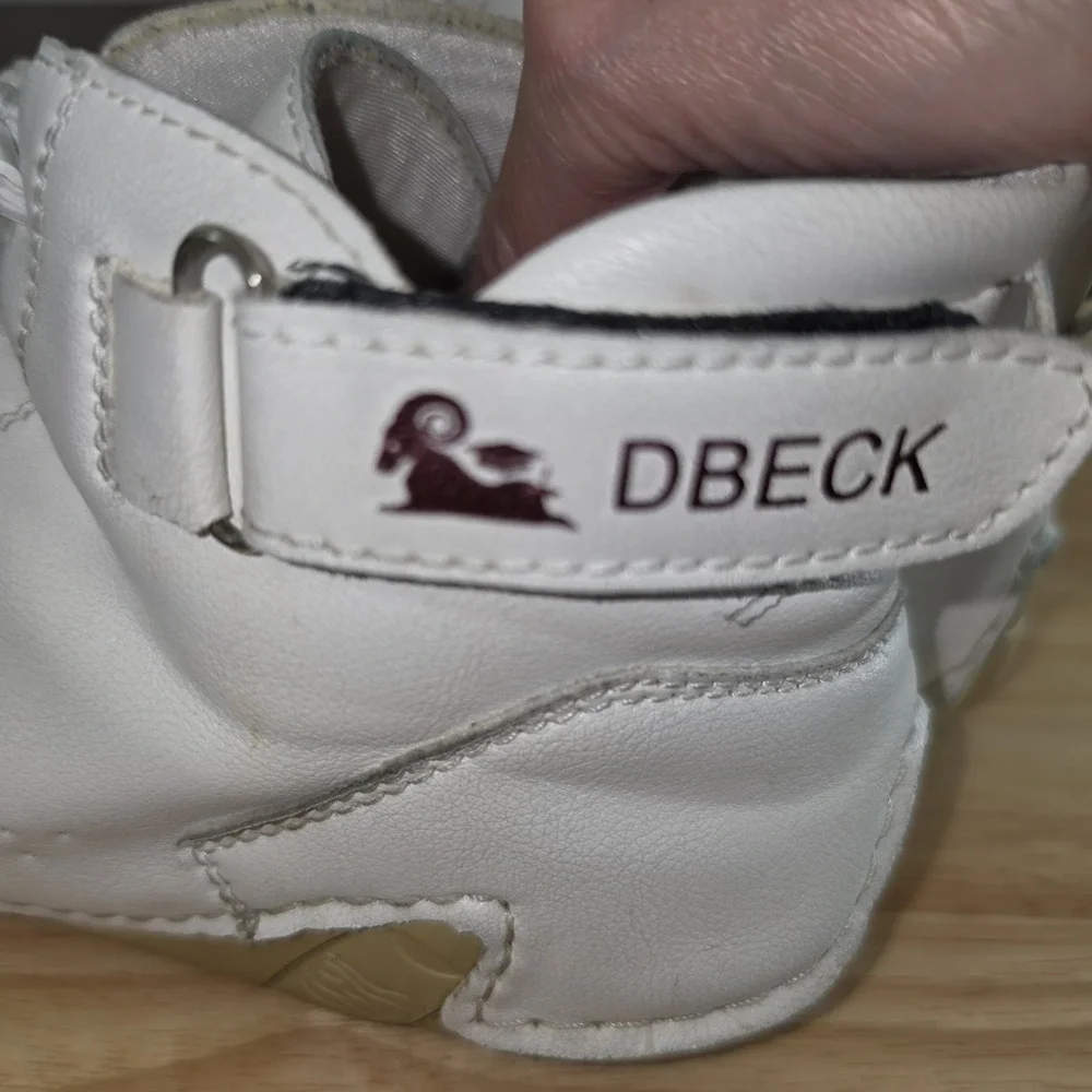 Dbeck White Boxing Wrestling Shoes Men's 40  Leather Chukka Boots Soft 7.5 US